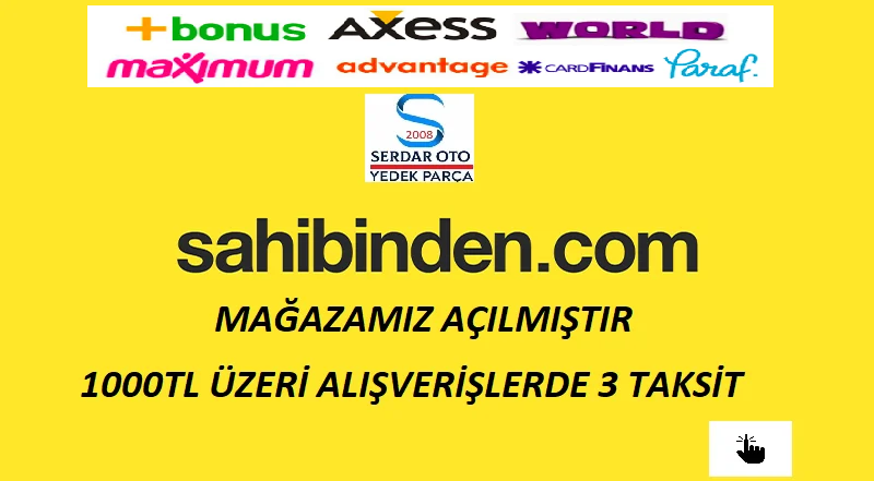 ÜRÜNÜ SAHİBİNDEN.COM MAĞAZAMIZDAN SATIN ALMAK İSTERSENİZ İLETİŞİME GEÇİNİZ