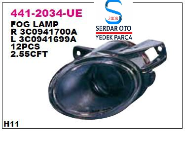 VOLKSWAGEN PASSAT SOL SİS LAMBASI FARI 05-10 ARASI 3C0941699A DEPO4412034LUE D1-A1