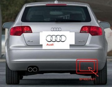 AUDi A3 ARKA TAMPON ÇEKİ DEMİRİ KAPAĞI (5 KAPI) 8P4807441GRU 06-08 ARASI 13022265 AR-13