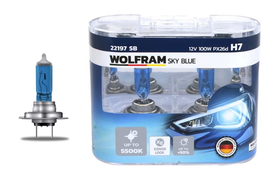 AMPUL 12V H7 100 PX26d SKY BLUE BEYAZ IŞIK