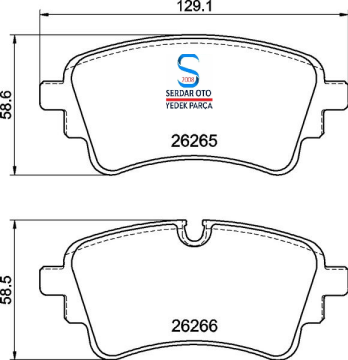AUDİ ARKA FREN BALATA TAKIMI 15-SONRASI A4 A5 4N0698451 80A698451 MGA55862