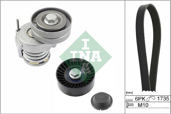 V Kayış Seti Komple GOLF5-JETTA-PASSAT-TİGUAN-POLO-Audi A3 İNA 529050510 BLG-BMY-CAXA-CBZA-CBZB 1,2 TSİ-1,4 TSİ 03C105299Q 1J0145276 6Q0260849A