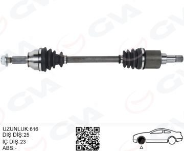 ON AKS KOMPLE SOL FORD TRANSİT COURIER 1.5 -1.6 TDCİ 14