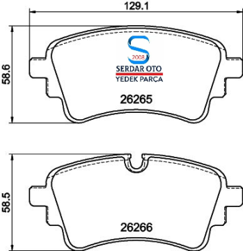 AUDİ ARKA FREN BALATA TAKIMI 15-SONRASI A4 A5 HELLA PAGİD 8DB355040941 4N0698451 80A698451