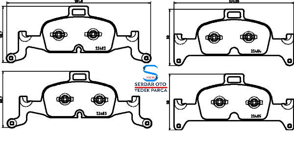 Audi Ön Fren Balata Takımı A4 A5 A6 Q5 17-SONRASI HELLA PAGİD 8DB355025811 8W0698151AC