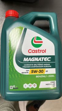 Motor Yağı 4 litre 5w30 A-5 Magnatec Dizel - Benzinli Castrol