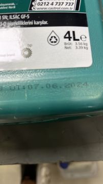 Motor Yağı 4 litre 5w30 A-5 Magnatec Dizel - Benzinli Castrol