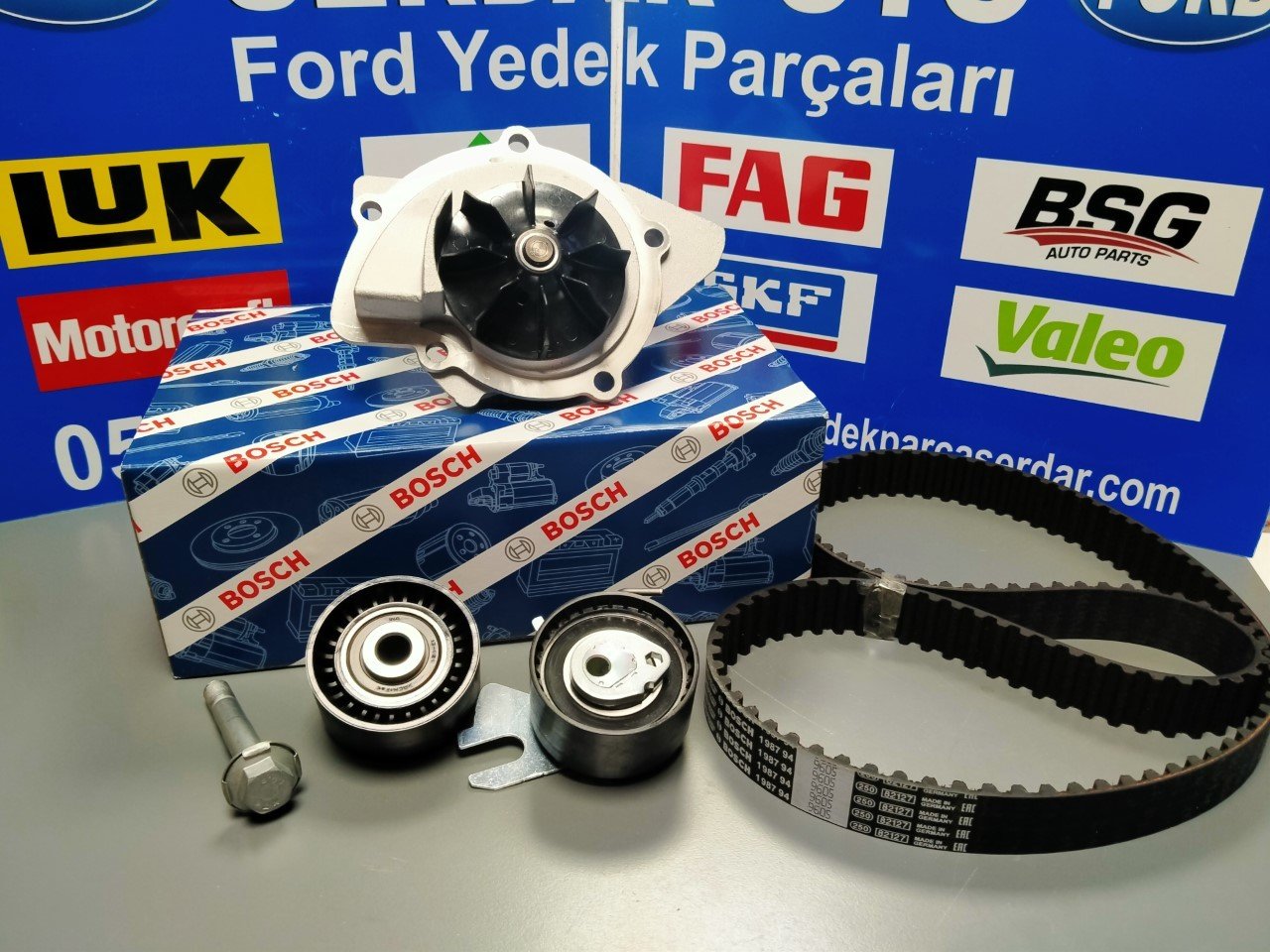 Ford Mondeo ve Kuga Triger Kayış Seti Devirdaimli 2.0 Dizel 2007-2012 Yıllar Arası BOSCH 3M5Q8B596BAK 1987948727 (Kargosu Ücretsiz)