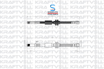 VOLKSWAGEN AMAROK ÖN FREN HORTUMU 10-SONRASI 2H0611701 KRAFT 07080270 ZS-7