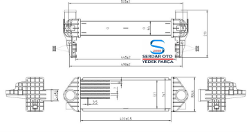 Ford Connect İntercooler Ara Soğutucu Radyatörü 07-13 Arası Mga 80460 7t169l440