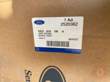 Transit Jant Tek Teker 6.5x16 Siyah Renk 14-23 ARASI Orjinal Ford  KK211015DB