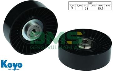 V KAYIŞ GERGİ BİLYASI TEK CADDY T4 POLO GOLF TOLEDO İBİZA 1.9 DİZEL TDİ APV2092 VK BMS025