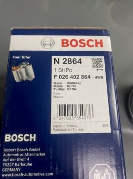 Courier Focus Cmax Fiesta Mondeo Volvo 1.5 ve 1.6 Tdci Yakıt Mazot Filtre Elemanı Euro5  Bosch 31321475 AV6Q9D410 F026402864