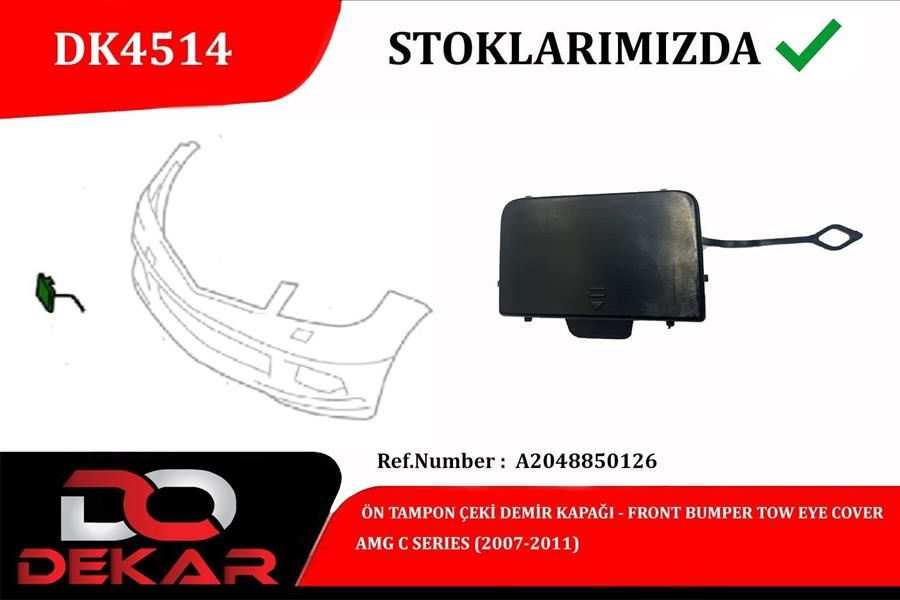 ÖN TAMPON ÇEKİ DEMİR KAPAĞI AMG C 2007-2011