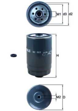YAKIT FİLTRESİ Spin-on fuel filter