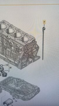 04E115611AC Yağ ölçüm çubuğu Seat leon Golf7 Audi 13- 1.4 Tsi CPWA,CZCA CZEA,CZDA Orjinal