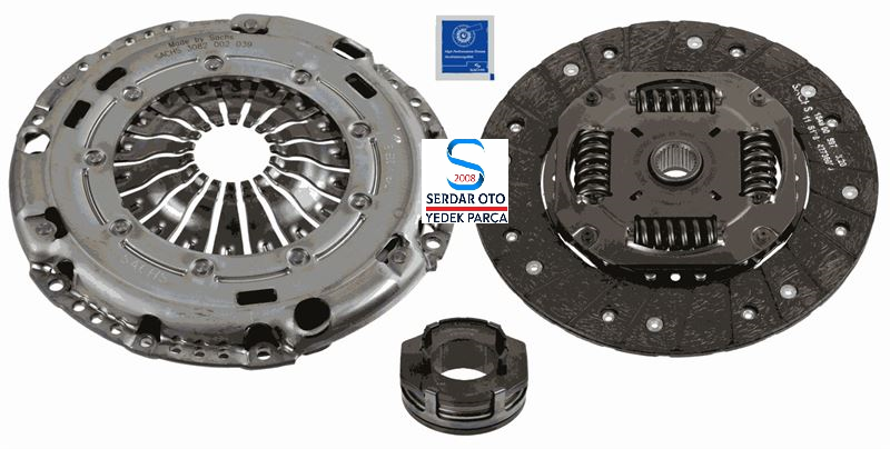 VOLKSWAGEN DEBRİYAJ SETİ BİLYALI GOLF7-A3-LEON-POLO-İBİZA CHPA-CHPT-CZDA 13-1.4 TSİ 140PS SACHS 3000970101 04E141016H F