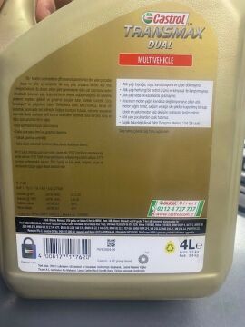 Otomatik Şanzıman Yağı Dsg Transmax Dsg 7w 4LT DUAL CASTROL