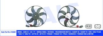 FAN MOTORU SOL 04-12 ARASI GOLF5-GOLF6-JETTA-PASSAT-CADDY-A3-LEON 04-13 BMY-BLG-BGU-BSE-BLF-BLP-BJB-BKD-BKP-BXE-BKC 1,4 TSİ-1,6-1,6 FSİ-1,9 TDİ-2,0 TDİ KALE 416600 1K0959455P 1TE959455  FP BÜYÜK OLAN