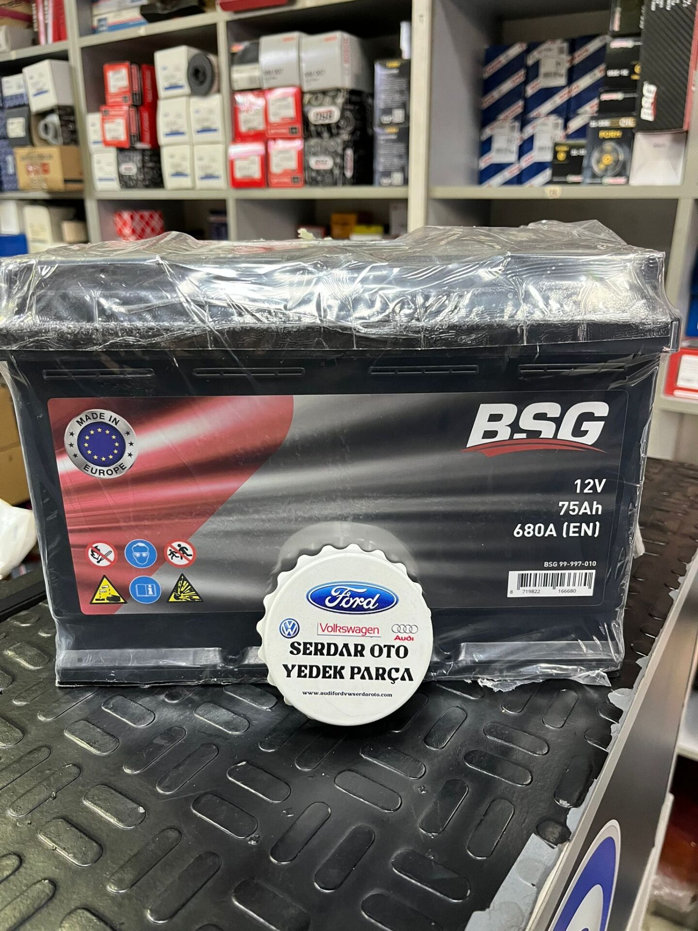Bsg Akü 12V 75AH 190x175x277 Düz 2 YIL GARANTİ