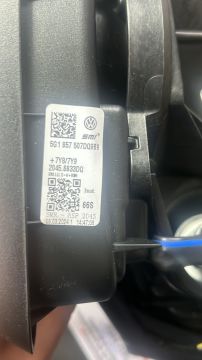 Golf7 Dış Dikiz Aynası Sol Gövde ELEKTRİKLİ SİNYALLİ KÖR NOKTALI 5G1857507DQ 9B9 5G1857507DB Orjinal VW 4-K