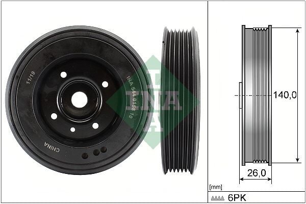 AUDİ GOLF5 6 PASSAT LEON KRANK KASNAĞI 1.8-2.0 TSİ CZPB DKZA DMNA DUNA İNA 544015810 06K105243J