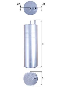 MAZOT YAKIT FİLTRESİ 2 ÇIKIŞLI / KL229/2 - H327WK T5-T5,5 04- AXD-CAAA-CAAB-CAAC 2,0 TDİ-2,5 TDİ BSG 90130041 7H0127401D AR-TAH