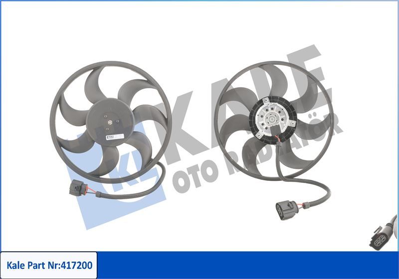 FAN MOTORU PERVANELİ SOL BÜYÜK VW V-TRANSPORTER T5 450W-420mm AXB AXC AXD 7H0959455A KALE 417200 2-K