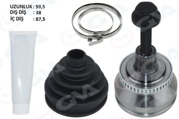 DIŞ AKS KAFASI AUDİ A4 (8E2,B6) 1.8 T ABSLİ 45 DIŞ 38X27X59.5 UZUNLUK 97.5mm 2000-2004 ARASI VW-1046A AD-1011A 8E0498099E C F