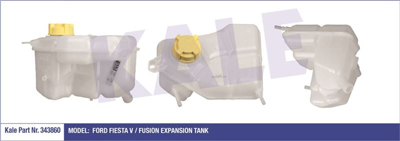 Ford Fiesta Radyatör Su deposu Kapakla Beraber 3 Çıkış 02-08 Arası KALE 343860 3S61 8K218 AB