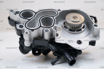 DEVİRDAİM SU POMPASI KOMPLE GOLF7 POLO PASSAT AUDİ A3 LEON 1.2-1.4 TSİ 2013=>(5 girişli)+TERMOSTAT+SU POMPASI) (CHPA-CHPB-CJ MHR-17363 04E121600AL AR BD ÇAY-YAN