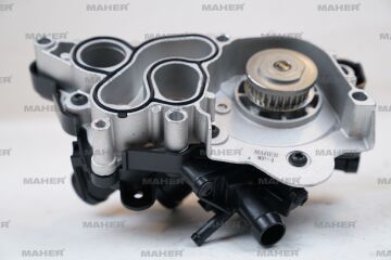 DEVİRDAİM SU POMPASI KOMPLE GOLF7 POLO PASSAT AUDİ A3 LEON 1.2-1.4 TSİ 2013=>(5 girişli)+TERMOSTAT+SU POMPASI) (CHPA-CHPB-CJ MHR-17363 04E121600AL AR BD 2-119