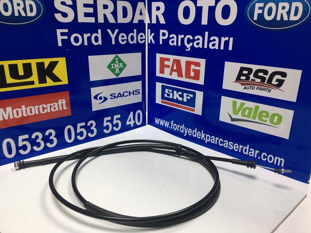 Ford Fiesta Motor kaput açma teli 1870mm 1996-2001 Yıllar Arası