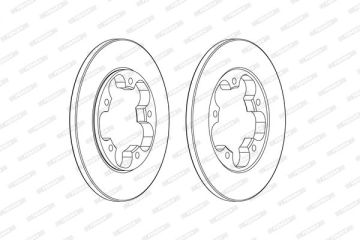 ARKA FREN DISKI TRANSIT V363 14 TEK TEKER A.CEKER DUZ 308MM 5 BIJON