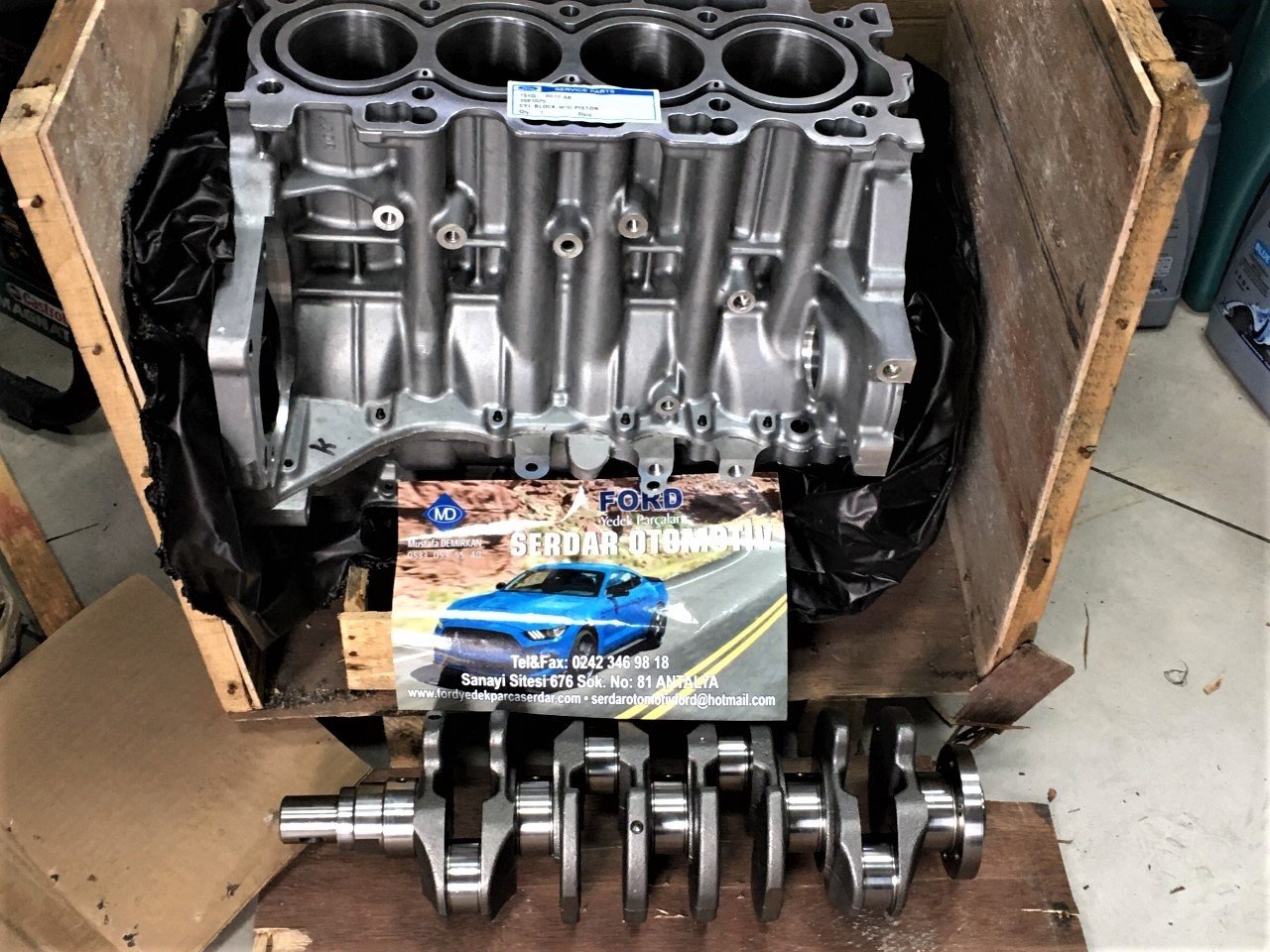 Boş Blok ve krank mili 1.4 dizel 2002-2010 Arası Fiesta