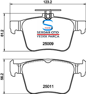 VOLKSWAGEN ARKA FREN BALATA TAKIMI GOLF7 PASSAT SEAT LEON HELLA PAGİD 8DB355020261 8V0698451A