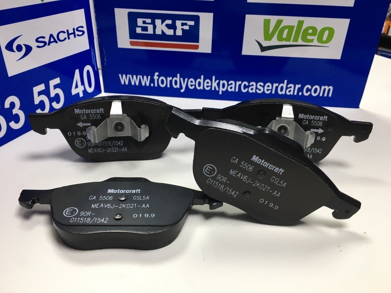 Focus 2 3 3.5 Cmax Volvo Ön Fren Balata Takımı 06-17 ARASI Motorcraft MEMV6J2K021A2A