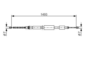FREN TELİ. 1493 MM
