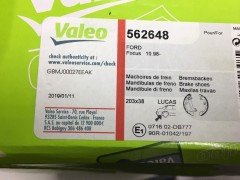 Ford Focus1 Arka Fren Balata Takımı VALEO 562648