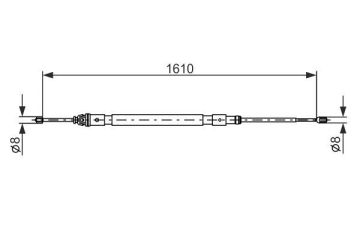 FREN TELİ. 1610 MM