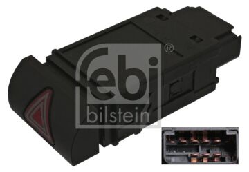 Volkswagen POLO CORDOBA İBİZA 99-02 POLO CLASSİC DÖRTLÜ FLAŞÖR DÜĞMESİ FEBİ 100405 6K0953235 ZS-35