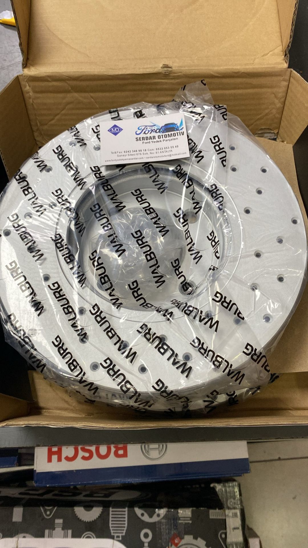 Ön Fren Disk Kaplamalı Performans Delikli Courier EY16 1125