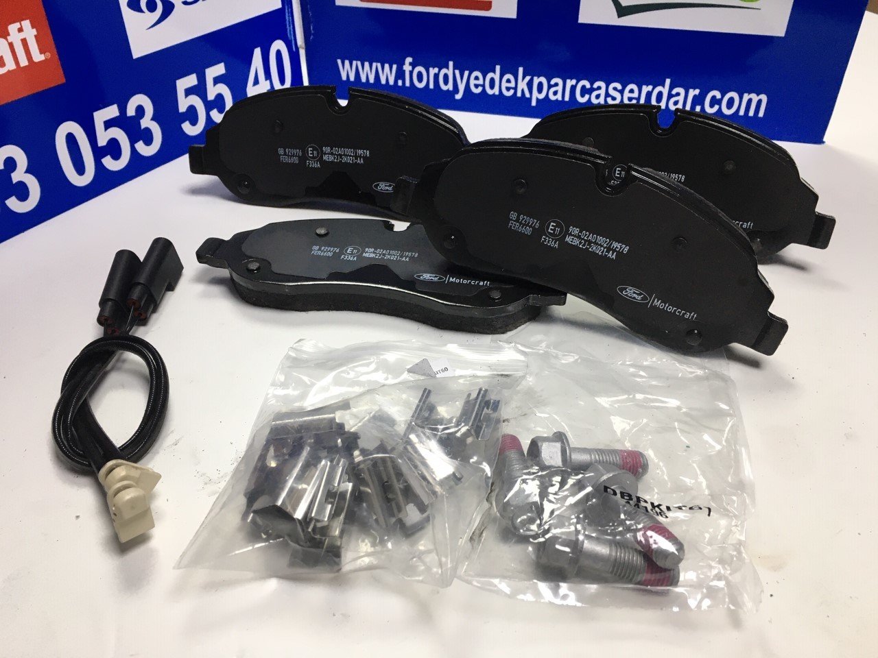 Transit ve Custom Ön Fren Balata Takımı Orjinal V363 MOTORCRAFT MEMK3J2K021A1A
