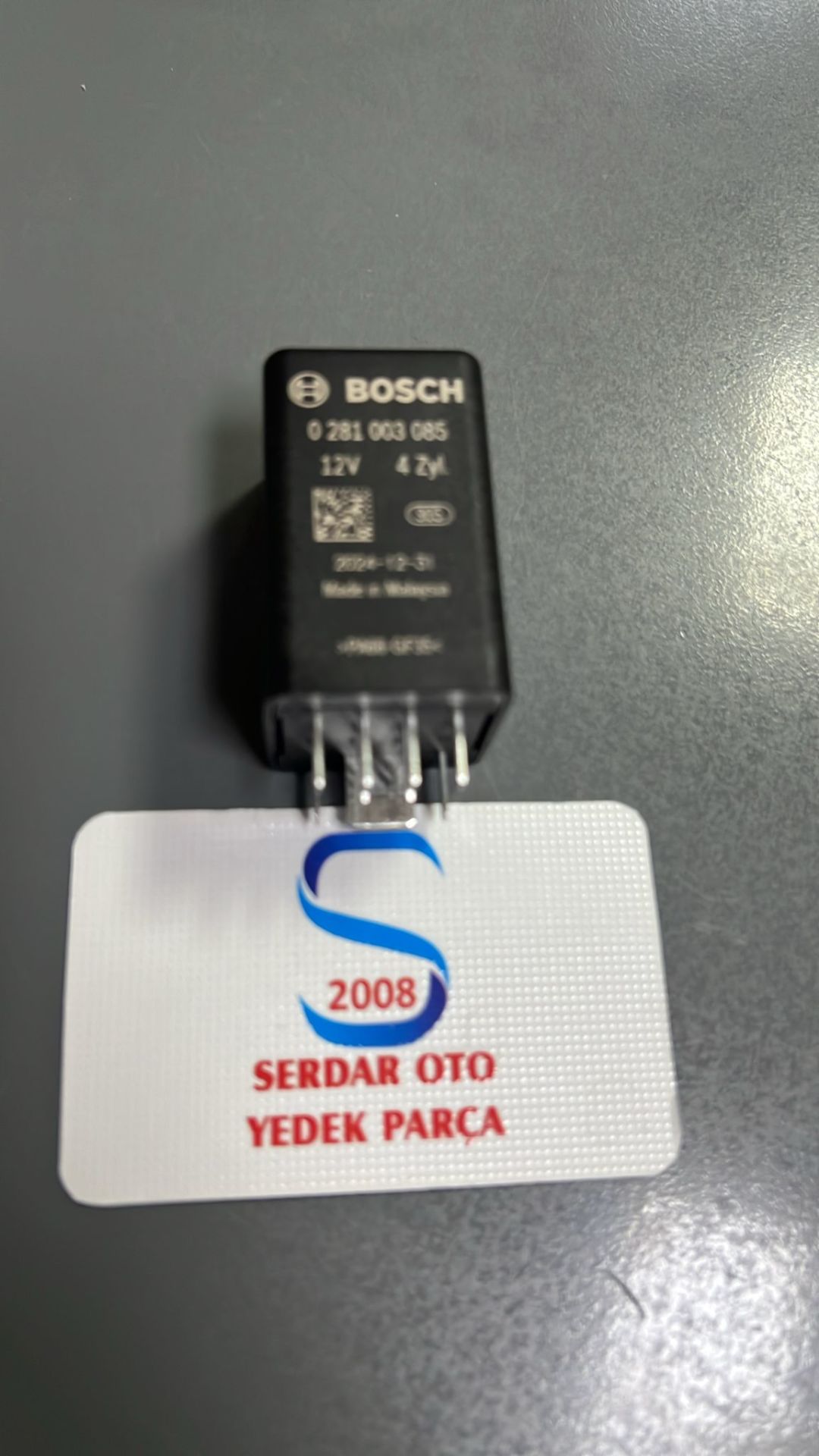 Volkswagen ISITMA KIZDIRMA BUJİ ROLESİ GOLF7-JETTA-PASSAT-POLO-A3-A4-LEON SUPERB CLHA-CLHB-CRKA-CRKB-BRE 1,6 TDİ  BOSCH 0281003085 038907281B 04L907282 R4-19 (Kargosu Ücretsiz)