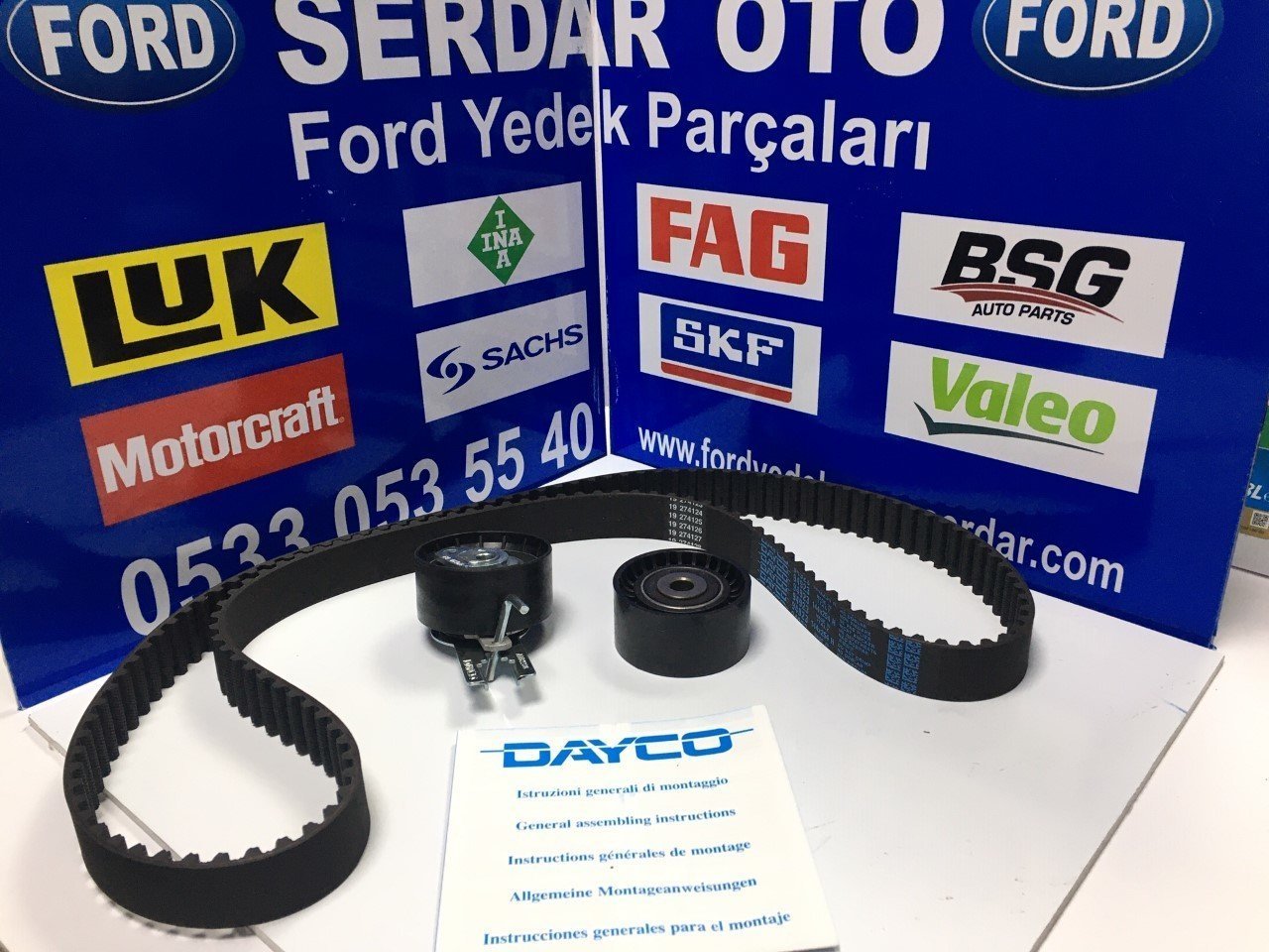 Ford Focus Cmax VolvoS40 Triger Kayış Seti 1.6 Dizel Tdci 06-11 Arası Dayco ktb914