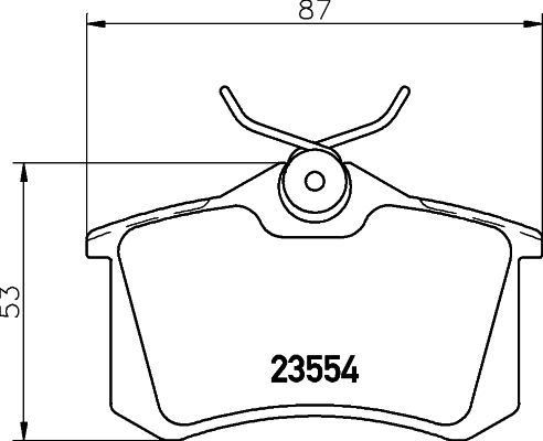 ARKA FREN BALATA TAKIMI GOLF4 GOLF5 PASSAT B5 JETTA POLO LEON İBİZA TOLEDO OCTAVİA AUDİ3-AUDİ4 SKODA fabia Scirocco KAMİq scala HELLA 8DB 355018111 2Q0698451 1J0698451 1K0698451J