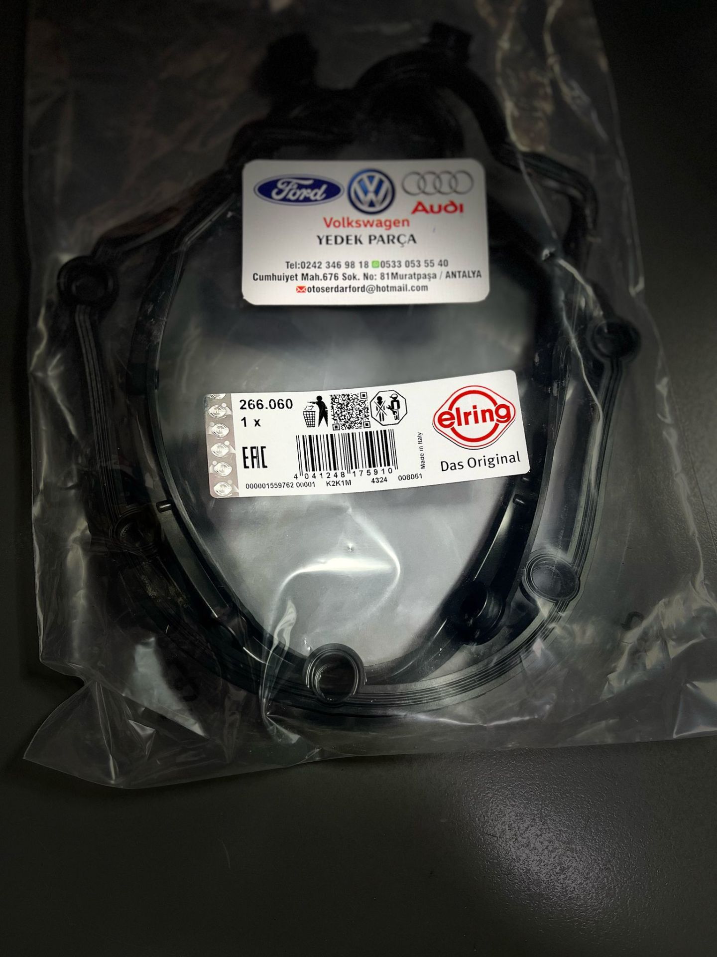 ÜST KÜLBÜTÖR KAPAK CONTASI CADDY-T5-PASSAT-A3-LEON 01- AVF-AXB-BJB-BLS 1,9 TDİ ELRİNG 266060 038103483D 2-K-113