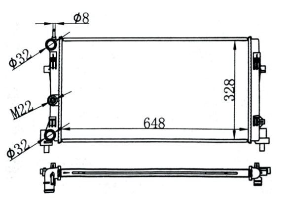 SU RADYATÖRÜ POLO A1 İBİZA FABİA CFWA CUSA CYZB CHYB CBZC CJZC CGPA CBZB CGGB CAYB 1,0-1,2-1,4-1,2 TDİ-1,4 TDİ MGA 80552 6R0121253A DEPO-D3