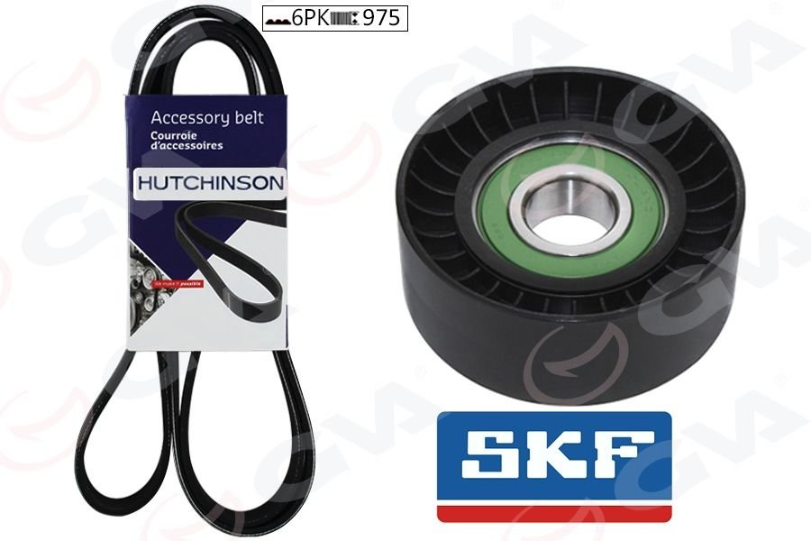 V KAYIŞ ALTERNATÖR GERGİ KİTİ KÜTÜKSÜZ P206-P307-P1007-C3-C4-FIESTA-FOCUS 1.4-1.6 TDİ-HDİ AC K016PK975