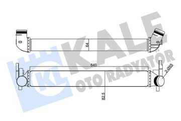 Volkswagen İNTERCOOLER RADYATÖRÜ POLO-A1-İBİZA-FABİA 10- CFWA-CAYB-CAYC-CAYD 1,2 TDİ-1,6 TDİ KALE 350870 6R0145805